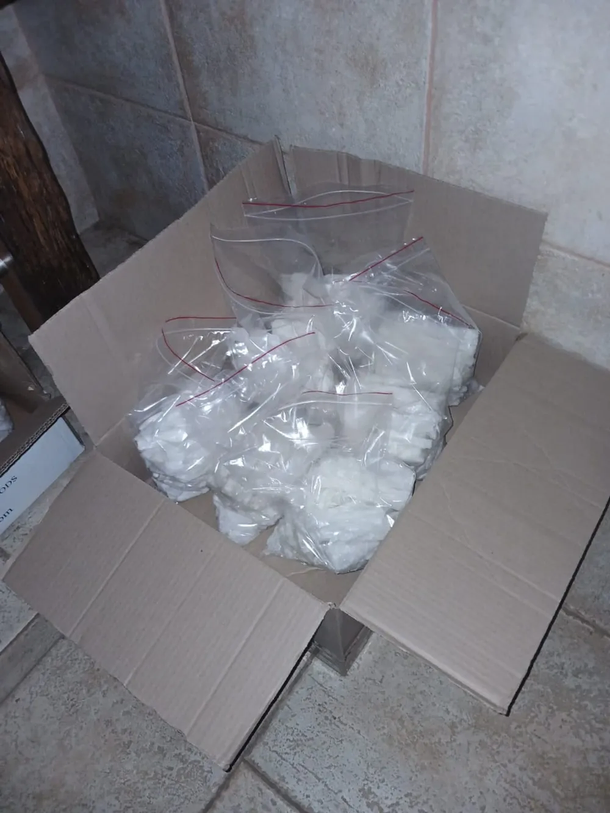 Police seized various chemicals drug manufacturing equipment and the final product which was confirmed to be Methamphetamine commonly known as Crystal Meth or Tik Photo Supplied SAPS | Report Focus News