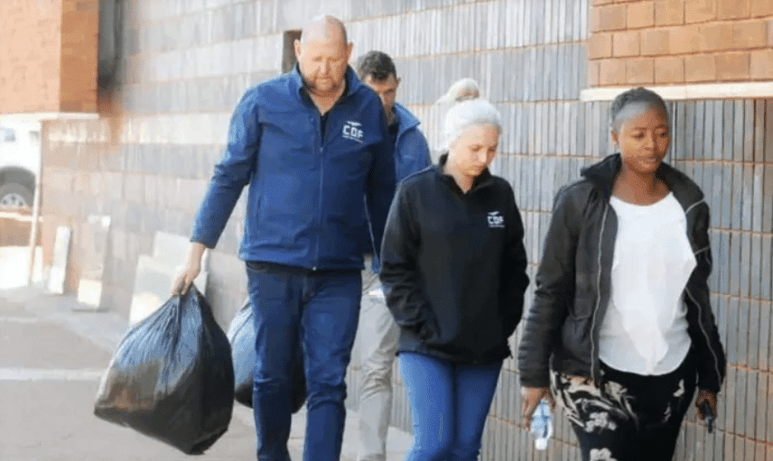 South African nationals Pretorius Walter James Seymour, and Germishuizen Danica, alongside Zimbabwean national Cooper Daniel Colin