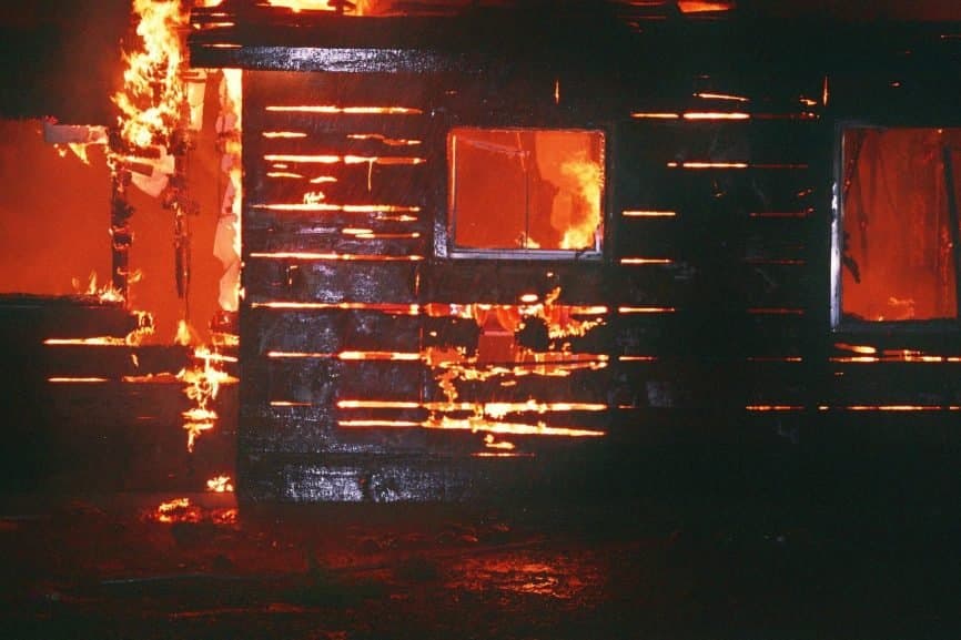 Stock image of a burning house. Image Credits : Pixabay