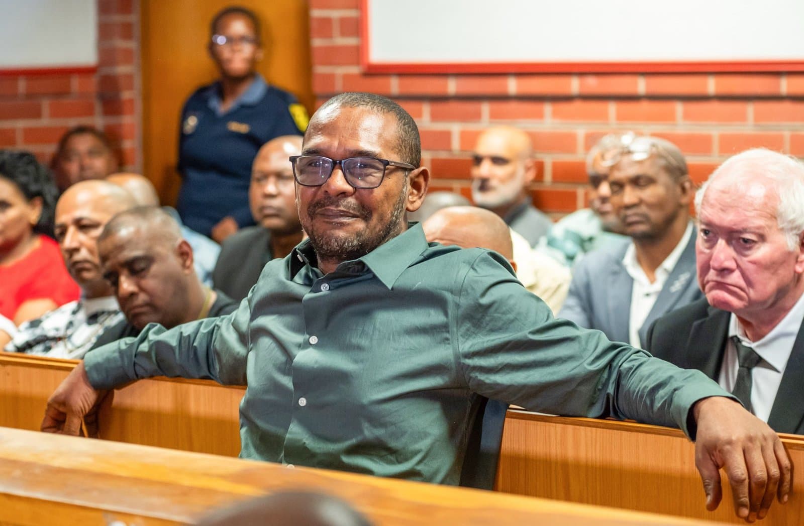 Fadiel Adams inside Pinetown Magistrate's Court