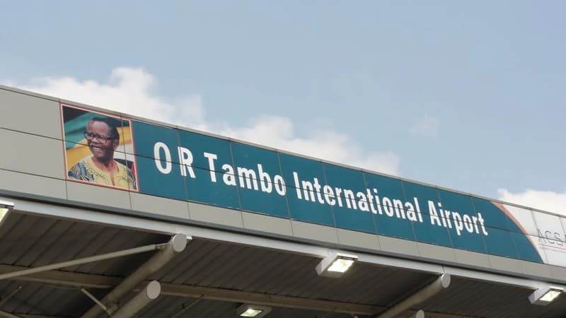 The French woman who threw her dog over the balcony at OR Tambo International Airport died in hospital Picture File