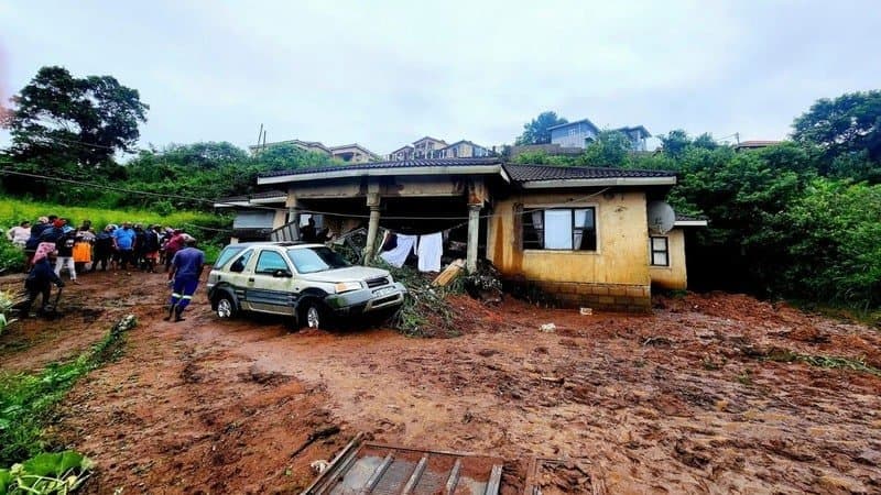 Two people have been killed following a mudslide in KwaMakhuta south west of Durban