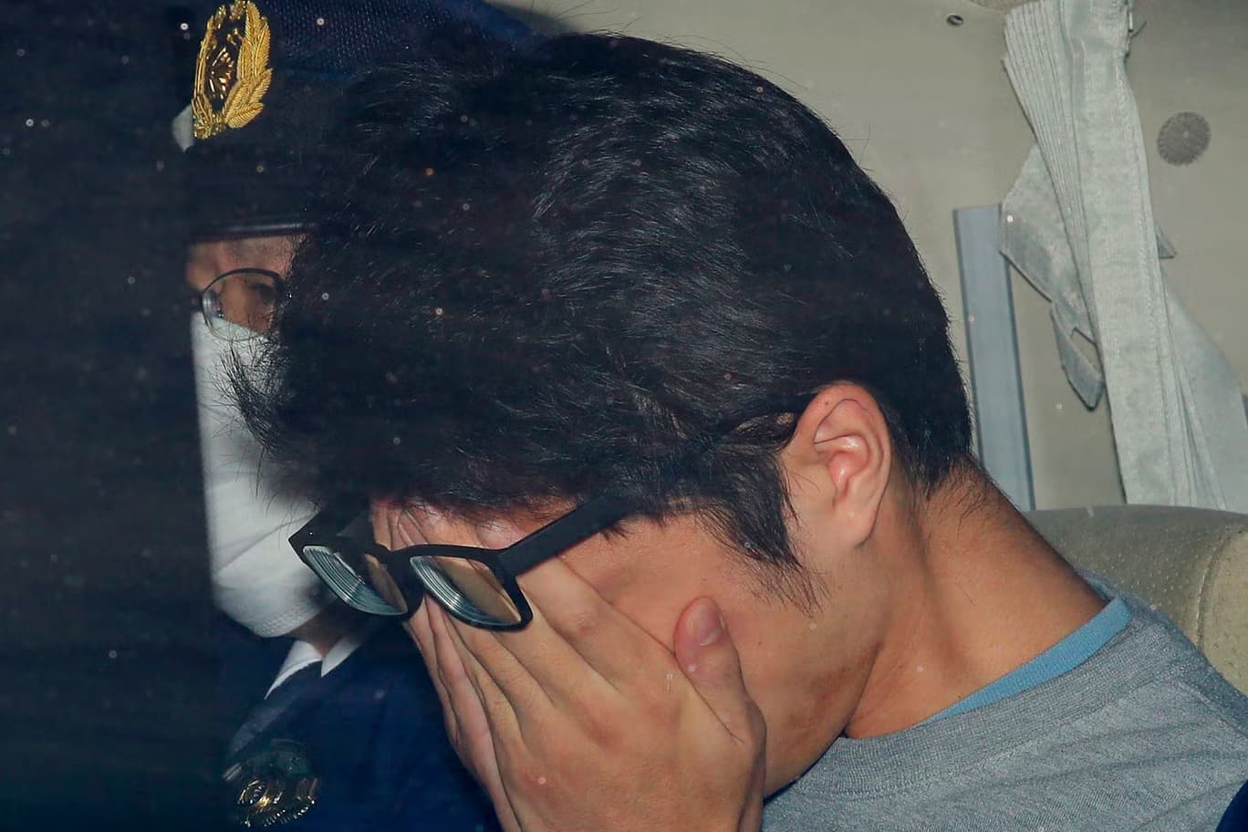 Takahiro Shiraishi leaves a police station in Hachioji suburbs of Tokyo in November 2017