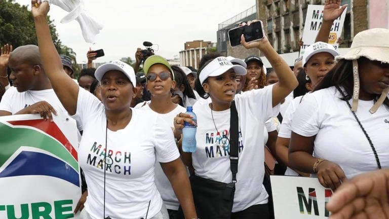 Government has deployed Public Order Police to stop protests blocking foreigners from public health facilities