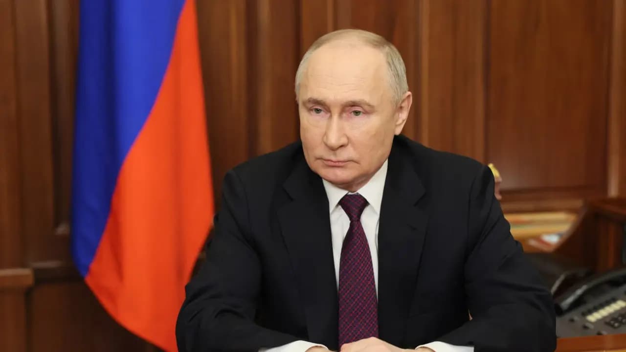 Russian re elected President Vladimir Putin