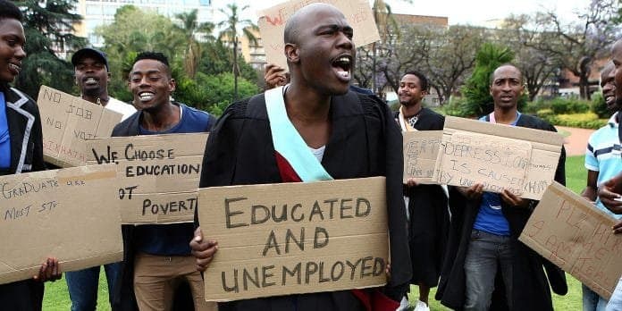 South Africas unemployment rate climbs to new record