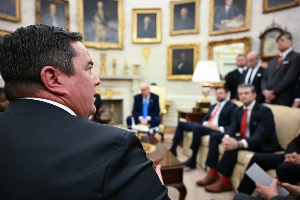 President Ramaphosa and Minister Steenhuisen at White House meeting