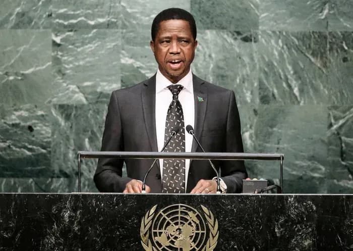 Former Zambian President Edgar Lungu