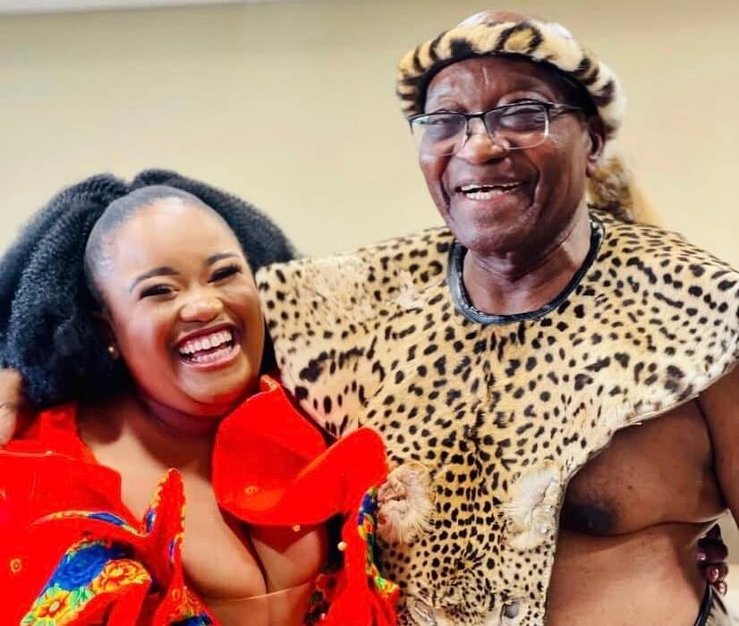 former South African President Jacob Zuma and daughter Brumelda Zuma
