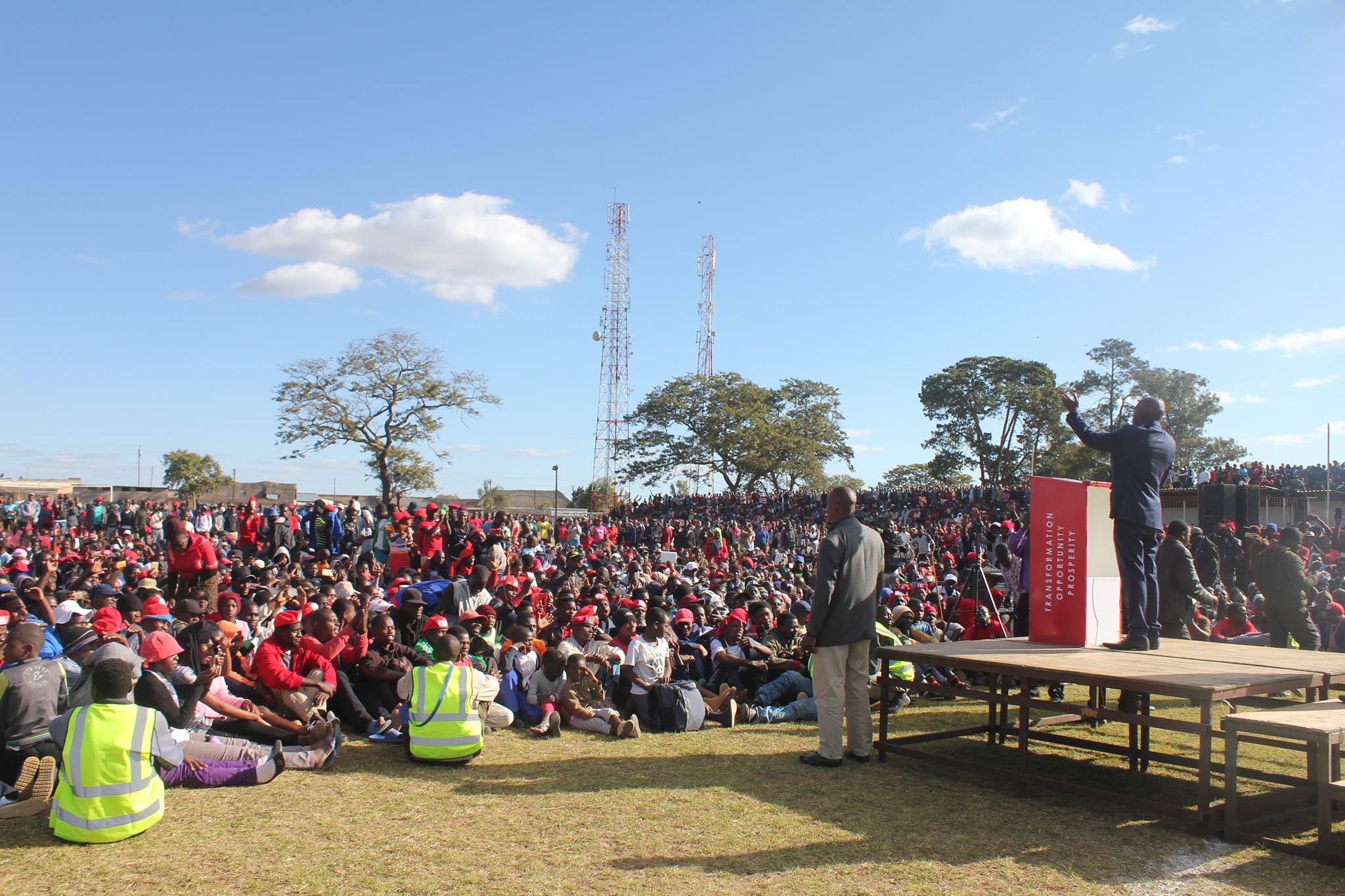 MDC Alliance Supporters at  Rusape Vengere rally