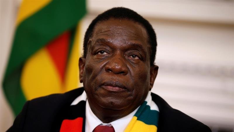 Zimbabwe president Mnangagwa t