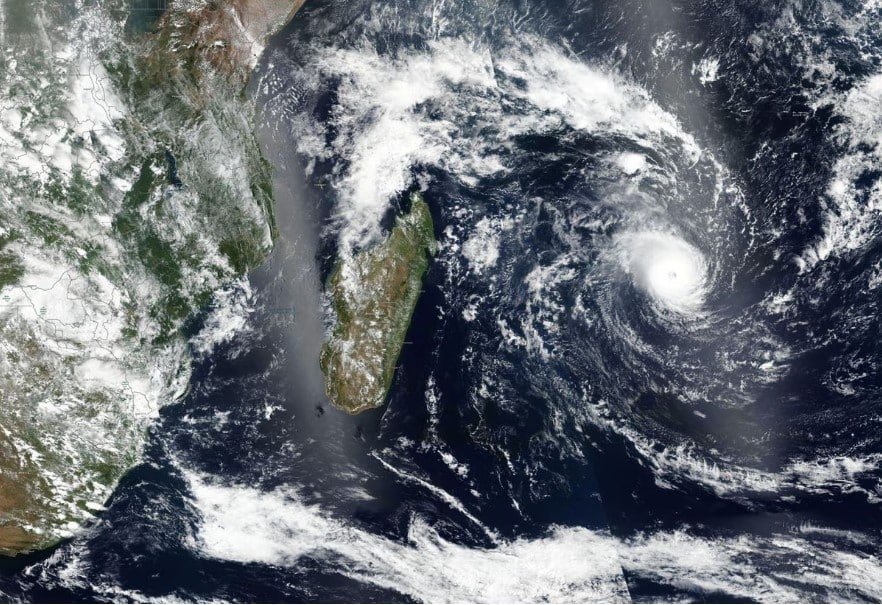 Satellite imagery shows Tropical Cyclone Freddy approaching Madagascar in this undated satellite handout image obtained February 20 2023 NASA Worldview Handout via REUTERS | Report Focus News