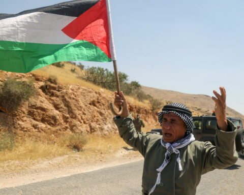 Palestinians take part in a protest against Israeli settlements in Jordan Valley | Report Focus News