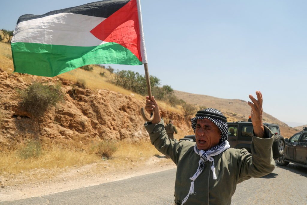 Palestinians take part in a protest against Israeli settlements in Jordan Valley | Report Focus News