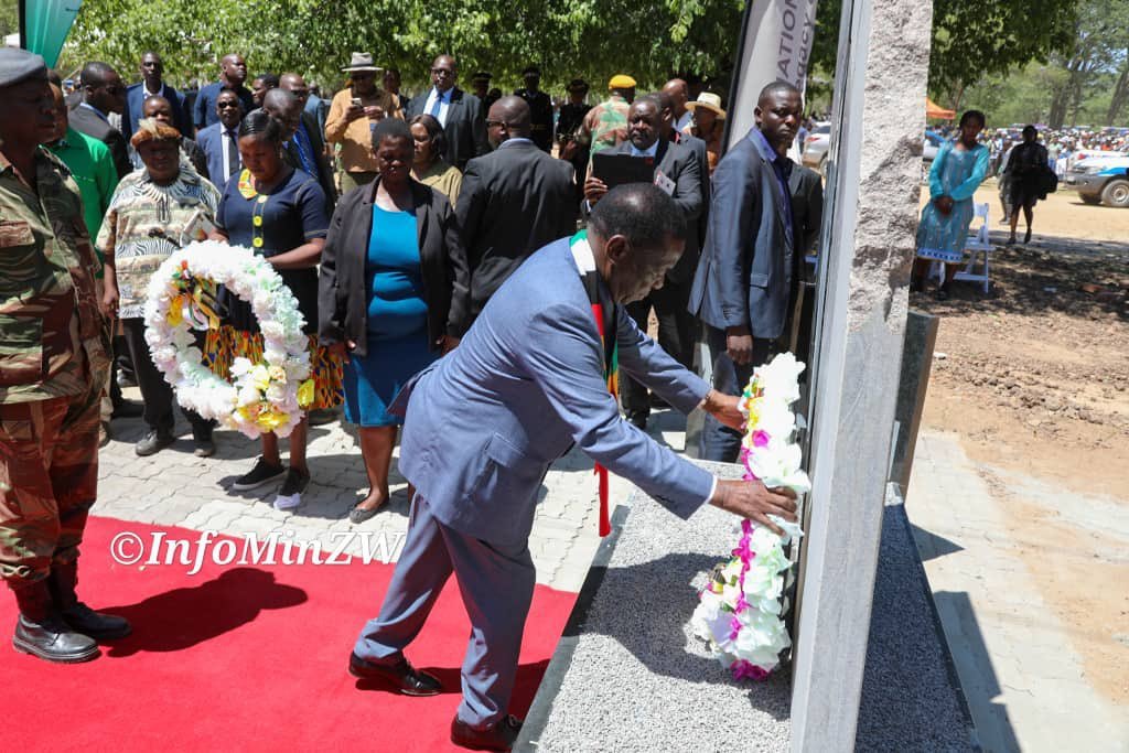 President Emmerson Mnangagwa edmnangagwa officially commissioned the Pupu Monument and Pupu Clinic in Lupane Matabeleland North | Report Focus News