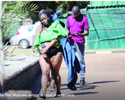 DRAMA AS SUSPECTED DRUG DEALER DRAGGED TO COURT IN UNDERWEAR PICTURE H METRO | Report Focus News