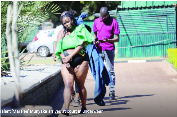 DRAMA AS SUSPECTED DRUG DEALER DRAGGED TO COURT IN UNDERWEAR PICTURE H METRO | Report Focus News