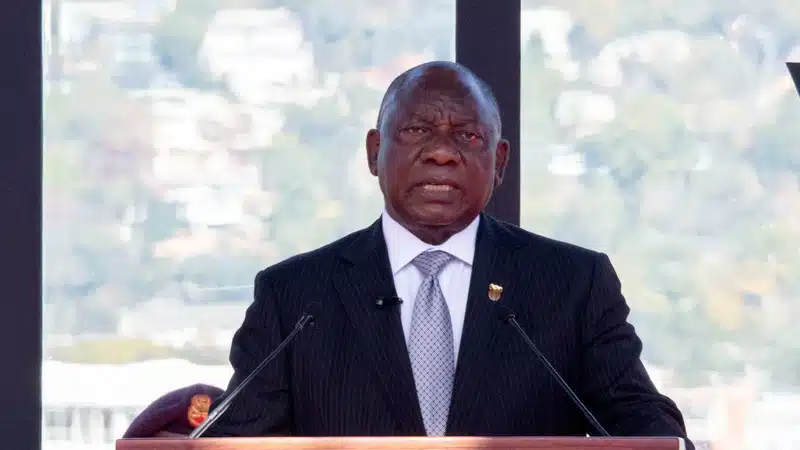 South African President Cyril Ramaphosa re elected for a second term after the ANC lost its outright majority has unveiled an inclusive cabinet PHOTO Kopano Tlape GCIS | Report Focus News