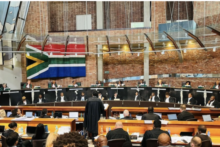 South Africa's Constitutional Court building in Johannesburg where the Phala Phala case was heard