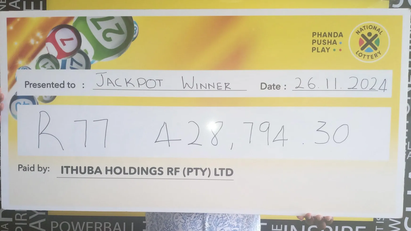 The Powerball jackpot winner will start a business and pay of his homeloan Picture Ithuba | Report Focus News